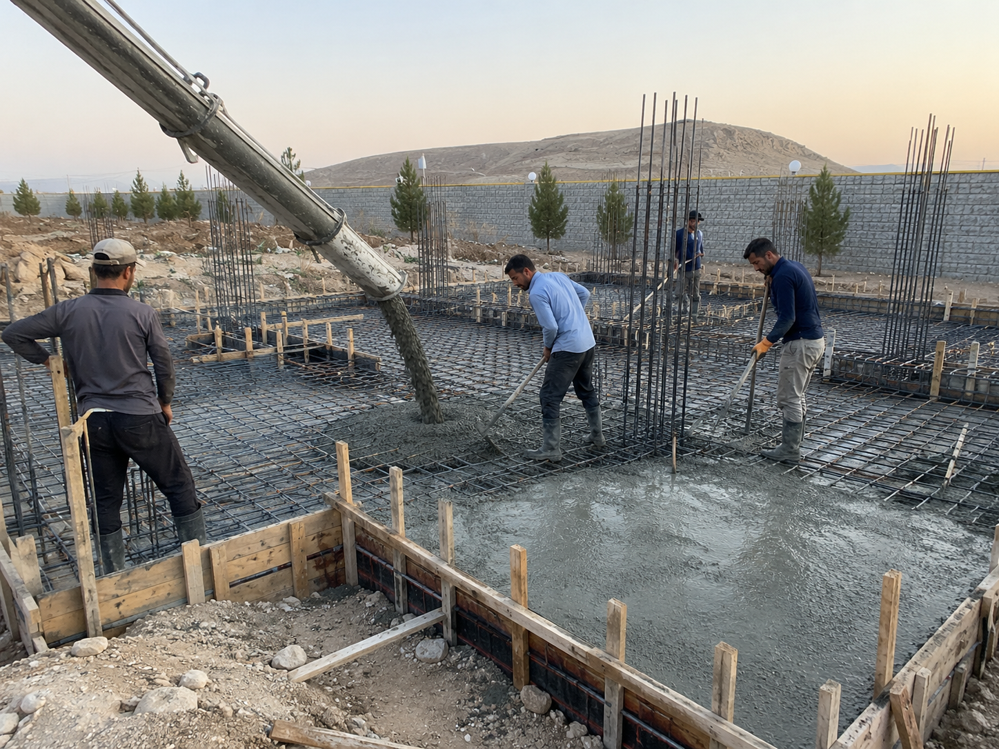 اجرای فونداسیون و اسکلت بتنی و فلزی