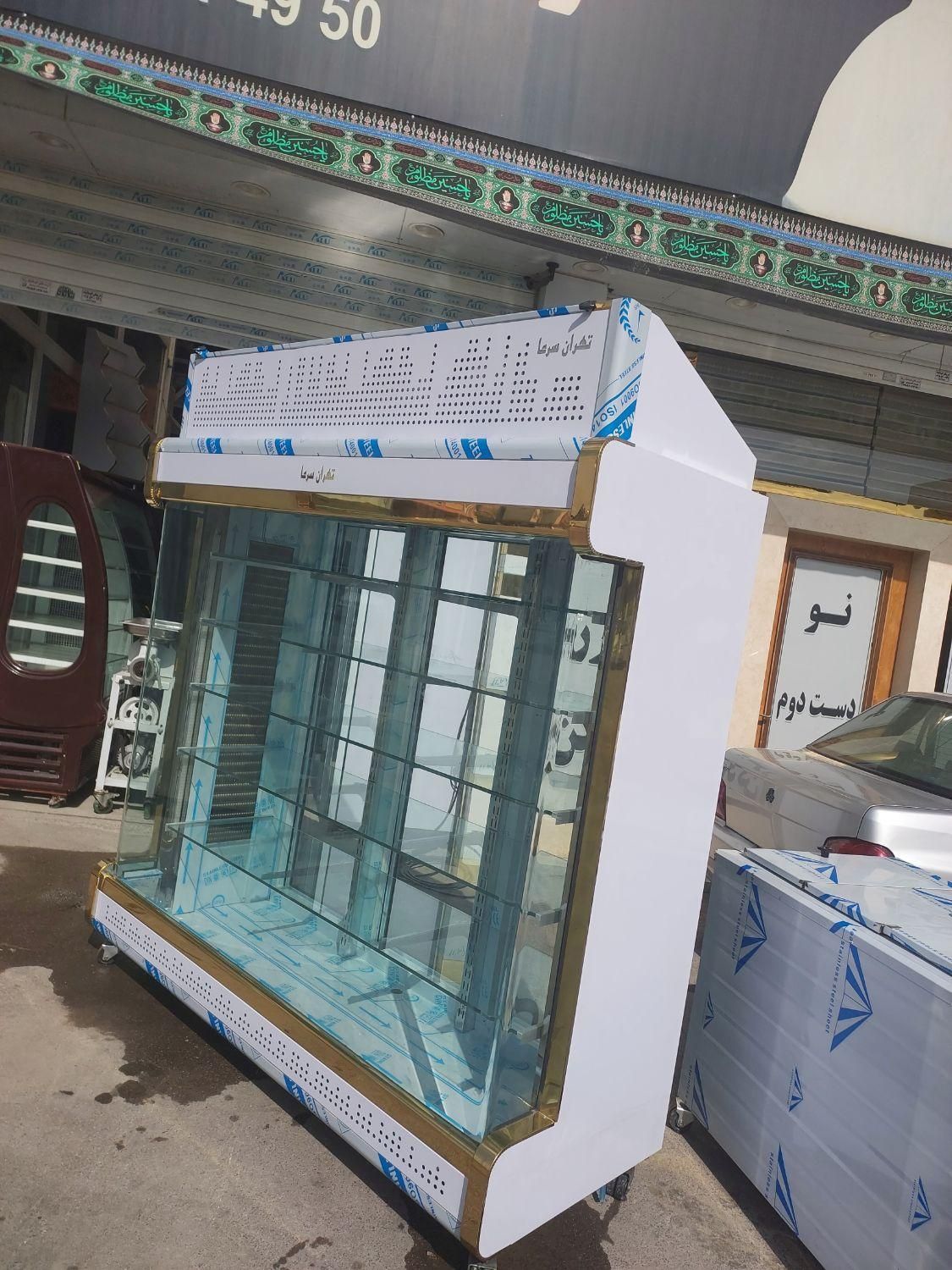 یخچال ۲طرف نما ایستاده داخل کامل استیل ویترینی