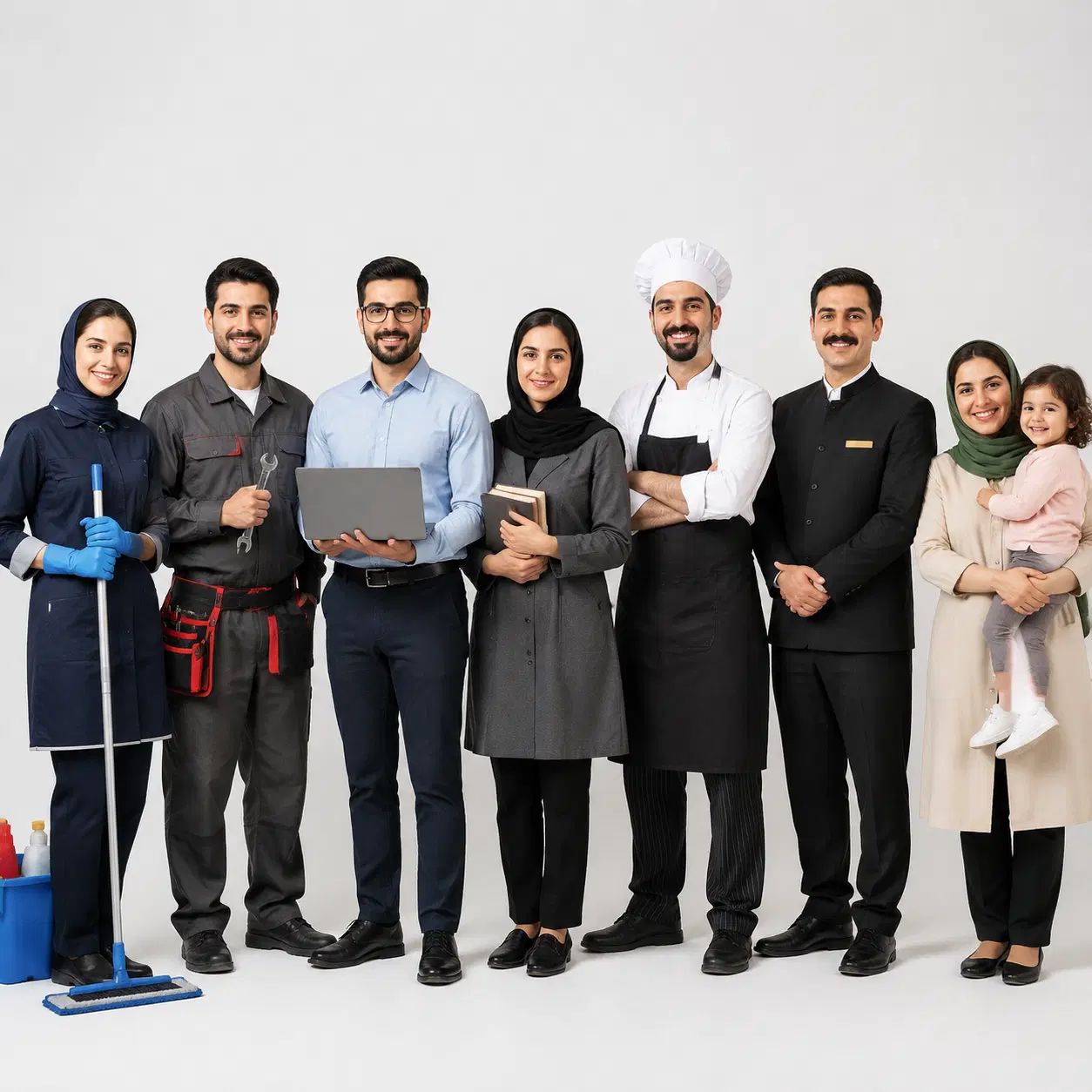 تامین نیرو از نظافت و پرستار کودک/سالمند
