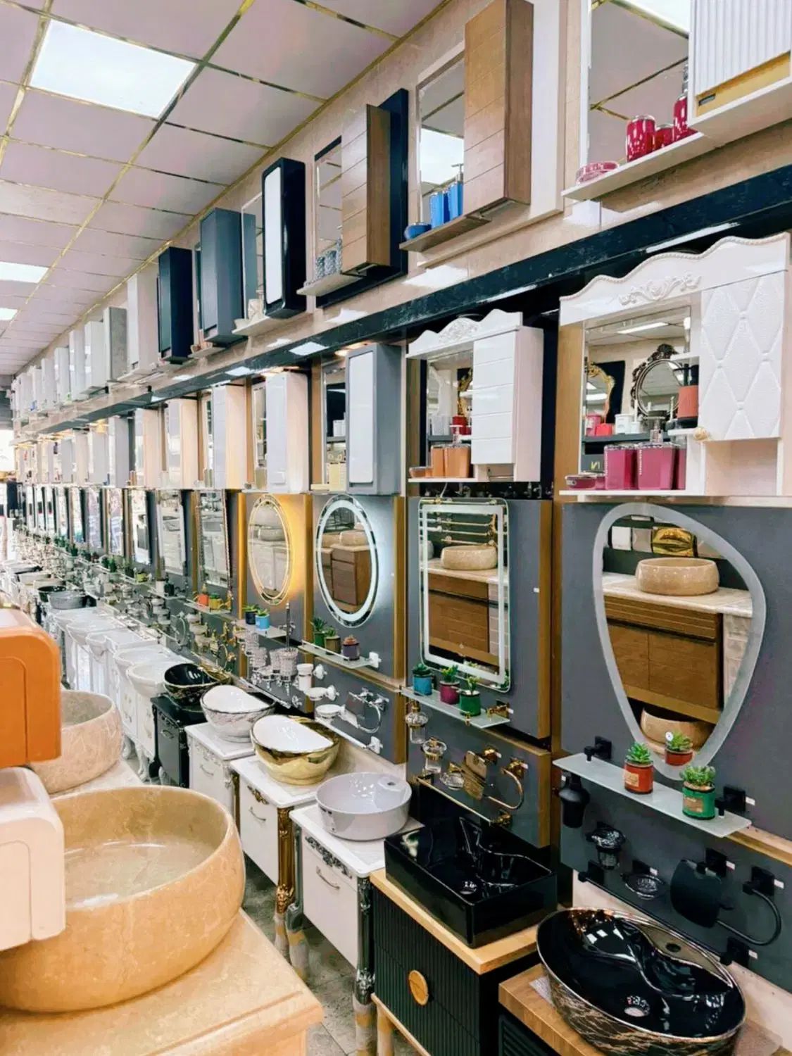 طرح BRIHT PVC/// روشویی درخشان کابینتی+تولیدی