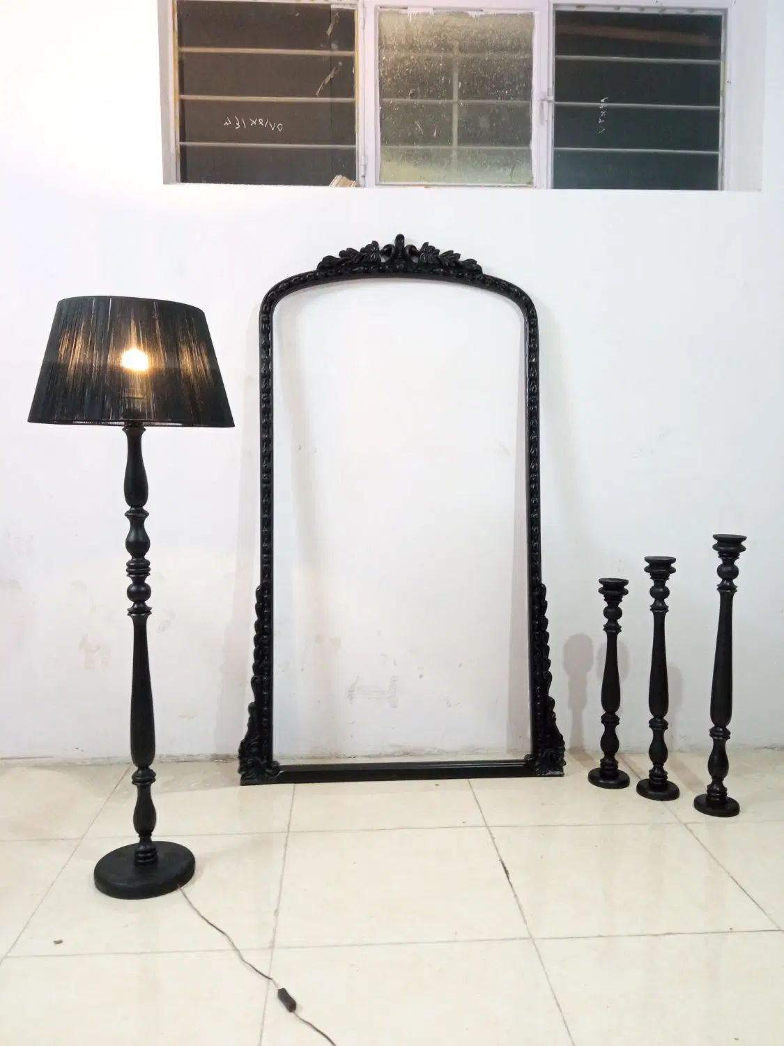 آینه چوب ممرز منبت کاری