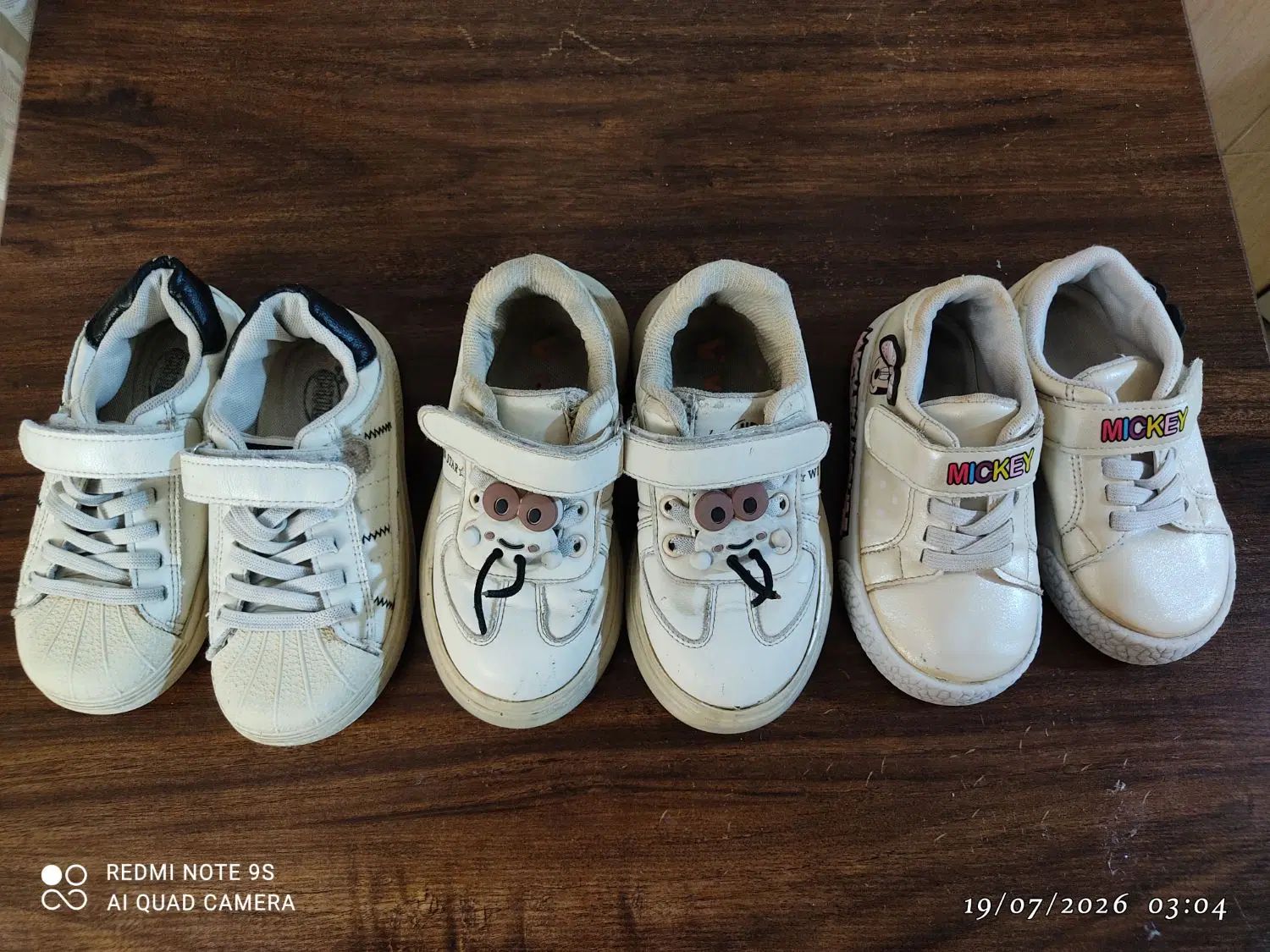اوتلت کتونی کودک Nike، Adidas، Mickey، Bobdog