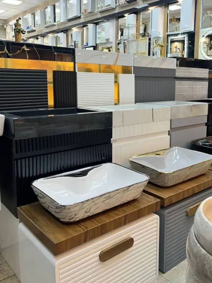 آینه تاچ روشویی bak layatکابینتی ست روشویی،فرنگی