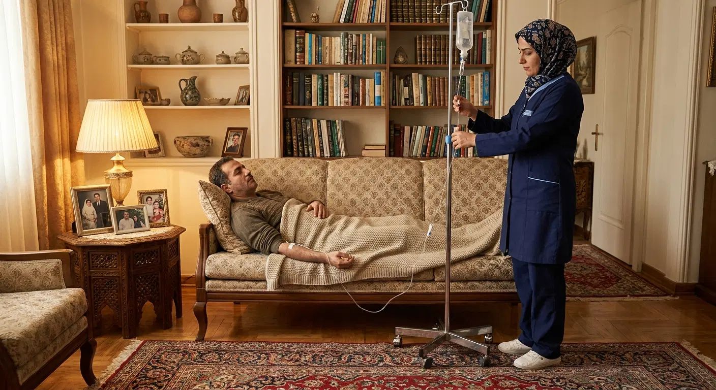 تزریقات در منزل، پرستار پزشک در منزل، سرم درمانی