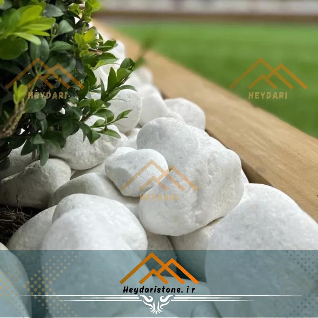 قلوه سنگ سفید تزئینی در اهواز