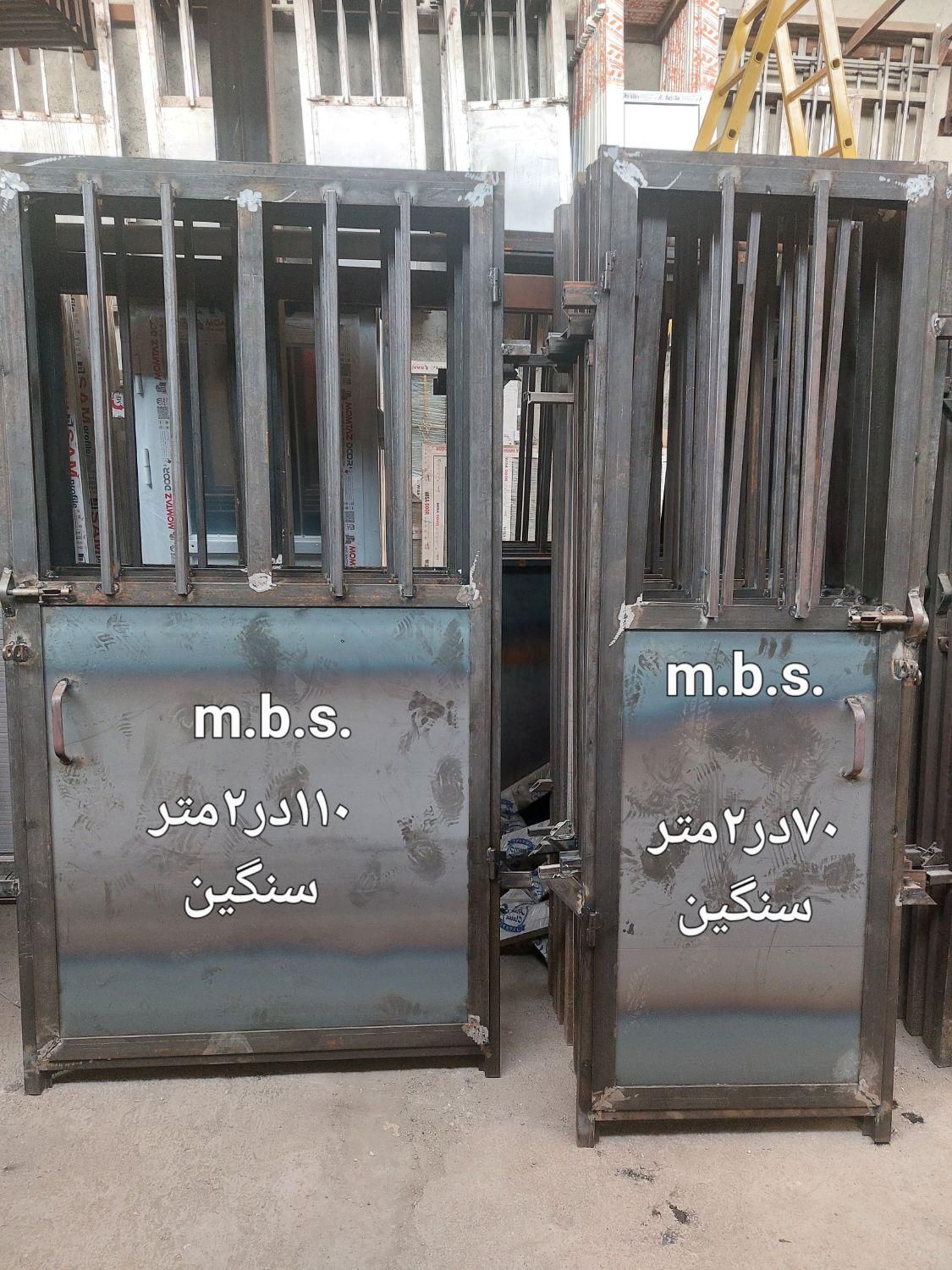 صفرتاصد درب ساختمانی/ آهنی انباری باچهارچوب