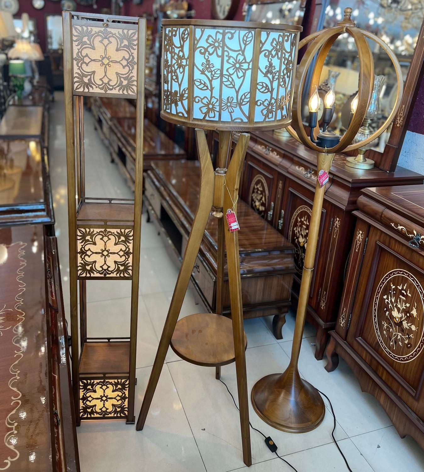 انواع اباژور ایستاده چوبی