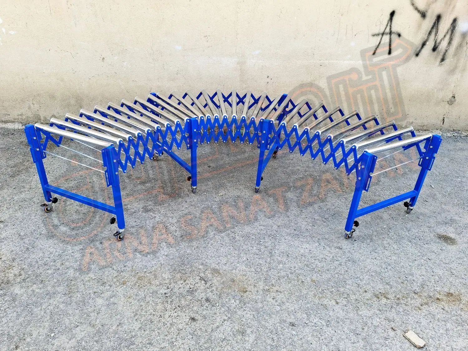 نقاله آکاردئونی ( آکاردونی ) کانوایر تاشو رولیکی