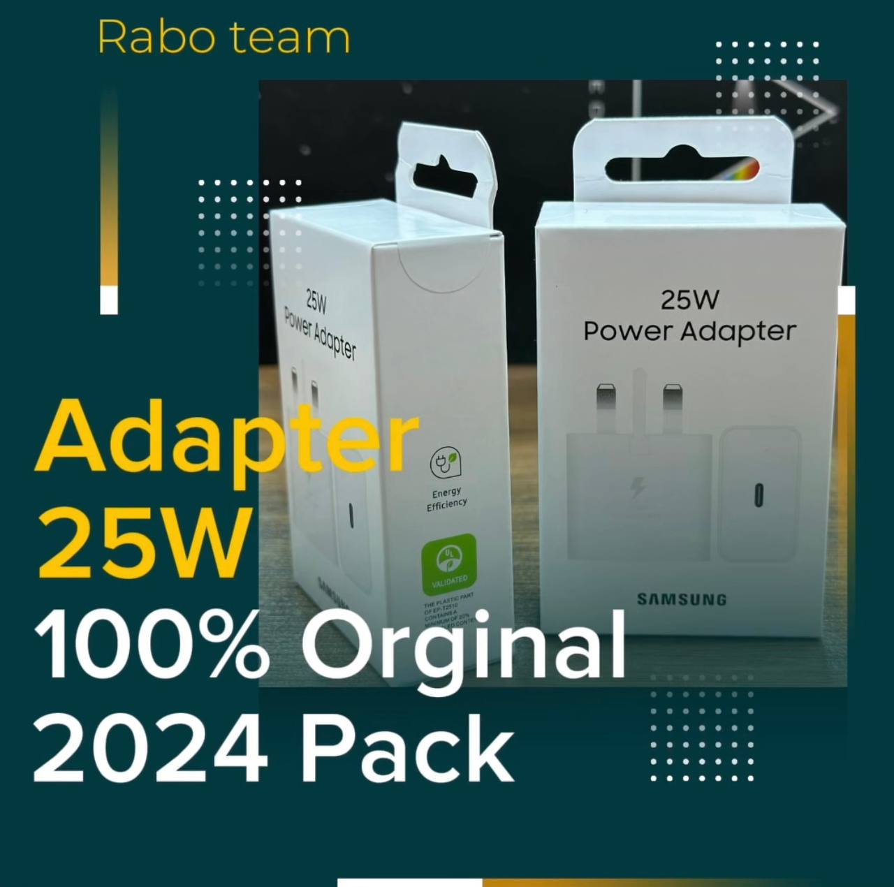آداپتور 25W سامسونگ (100٪ اورجينال)