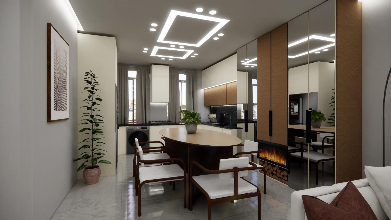 طراحی سه بعدی 3d نما دکوراسیون اتوکد طراحی کابینت