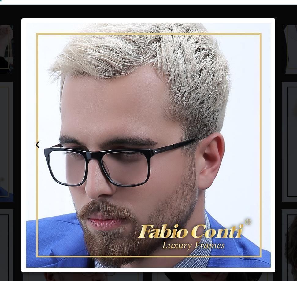 عینک طبی زنانه مردانه برند Fabio Conti ایتالیا