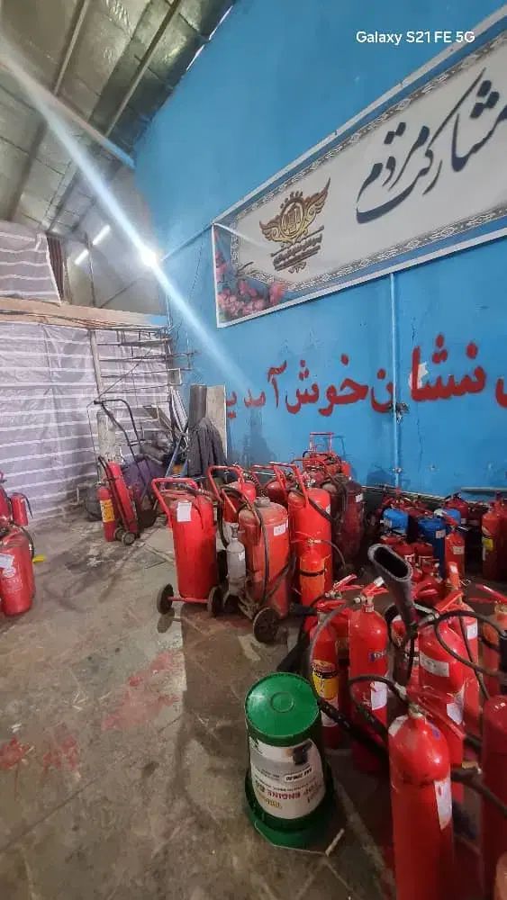 تست هیدرواستاتیک اکسیژن و اتش نشانی وشارژ کپسول