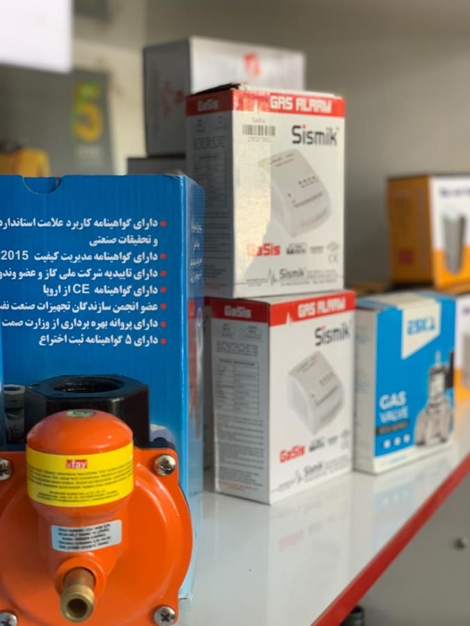 سنسور حساس به مونوکسید و گاز طبیعی- شیرضدزلزله