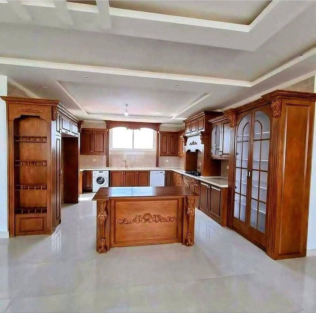 کابینت کمد دیواری هایگلاس ممبران مدرن نئوکلاسیک