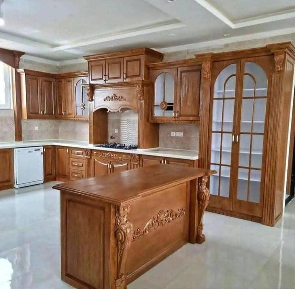 کابینت کمددیواری ام دی اف هایگلاس ممبران نئوکلاسیک