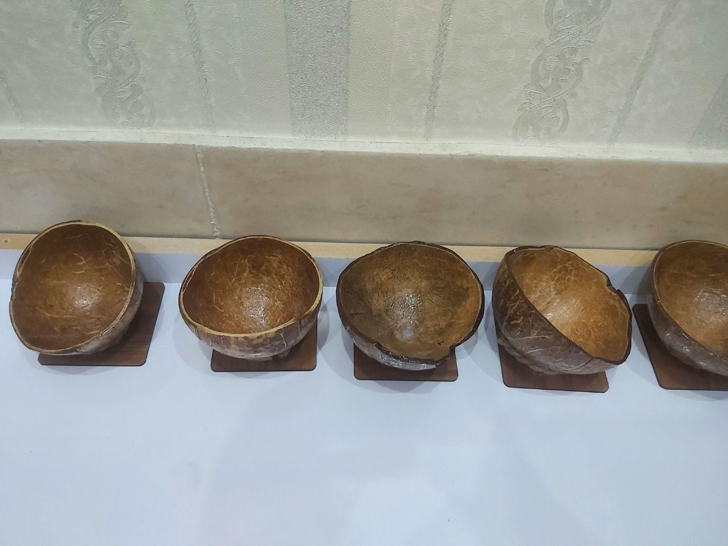 ظروف پوست نارگیل ۸ تیکه