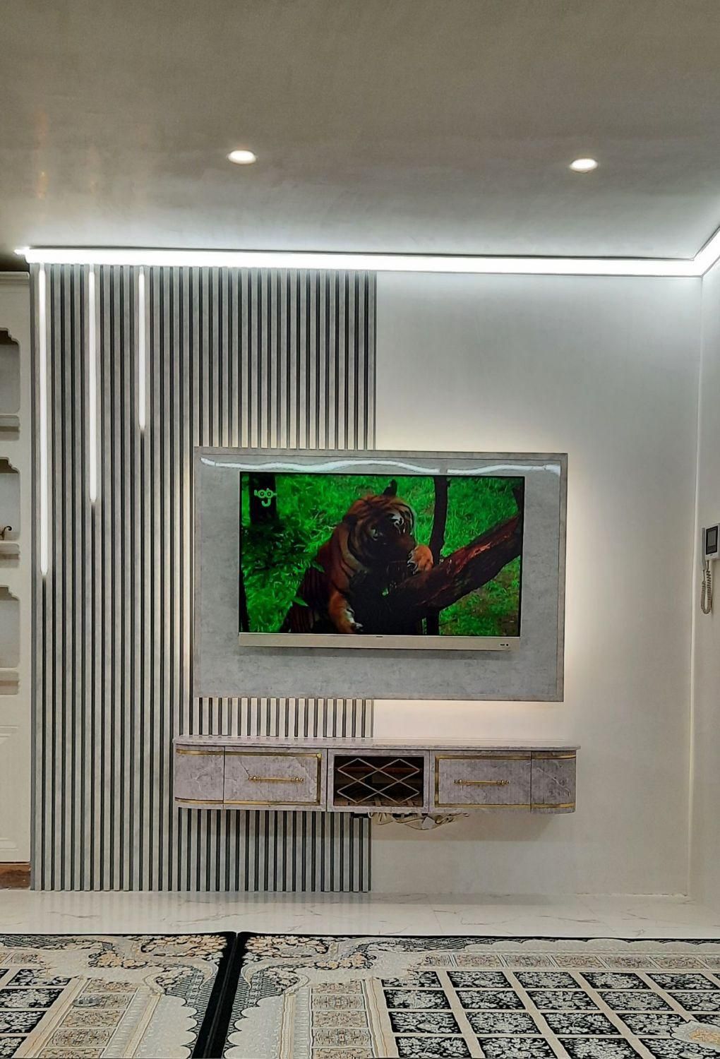 اجرای تی وی ست ماربل ترمو کابینت آماده و سفارشی