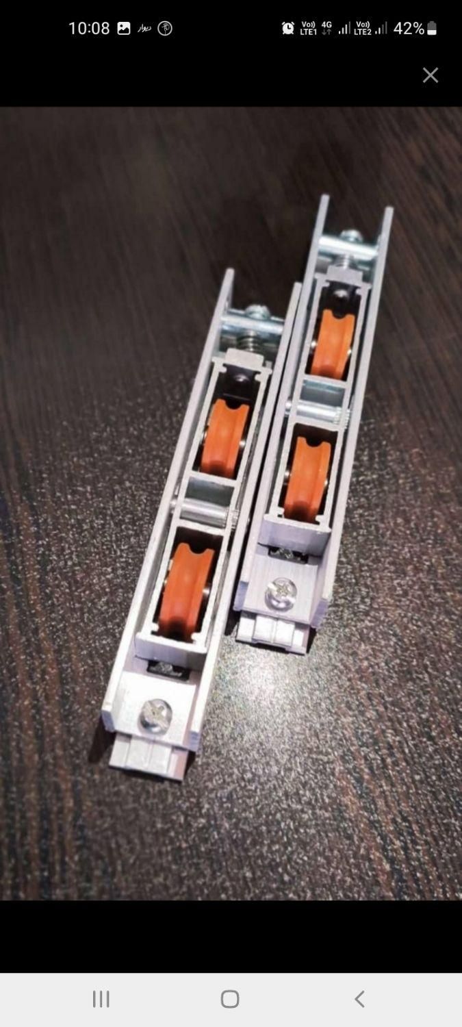 انواع بلبرینگ دوبل ۴ چرخ درب و پنجره ی آلمینیومی