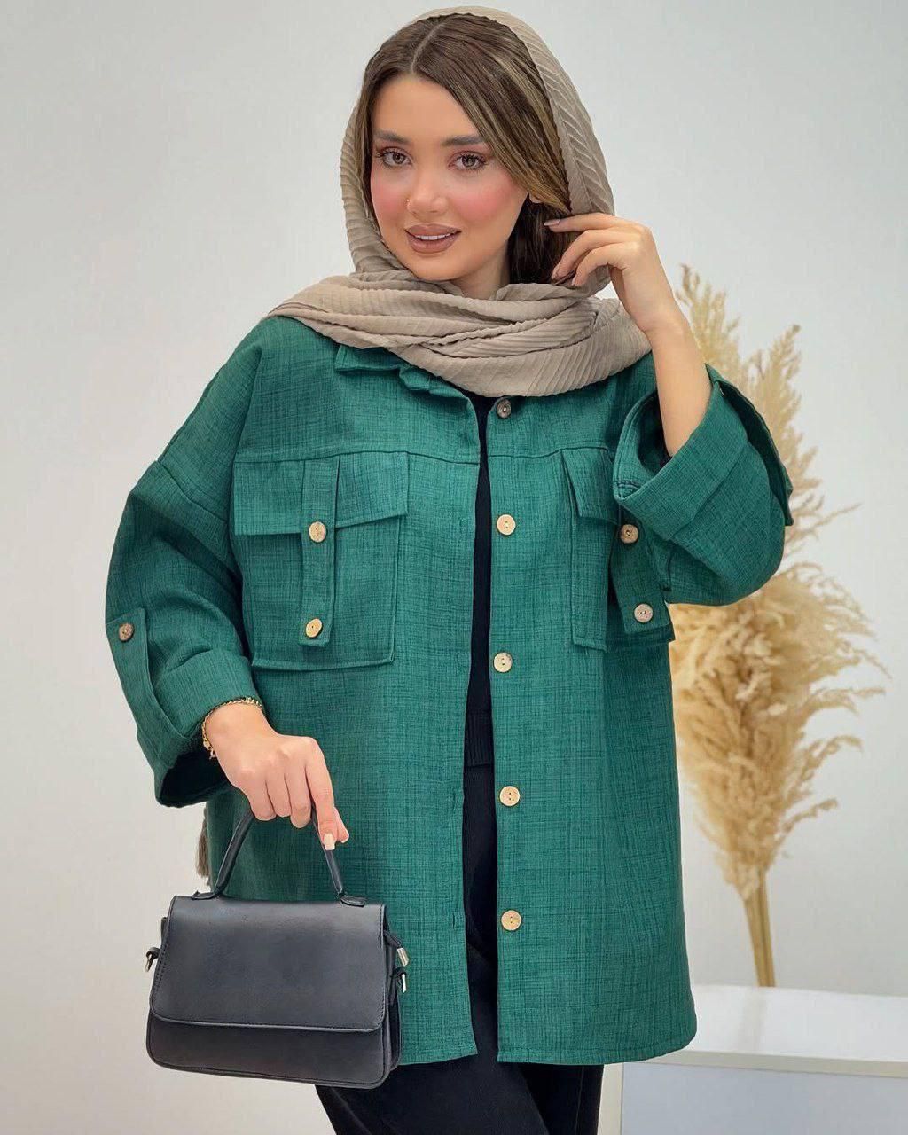 شومیز زنانه کیمونو آستین سه ربع