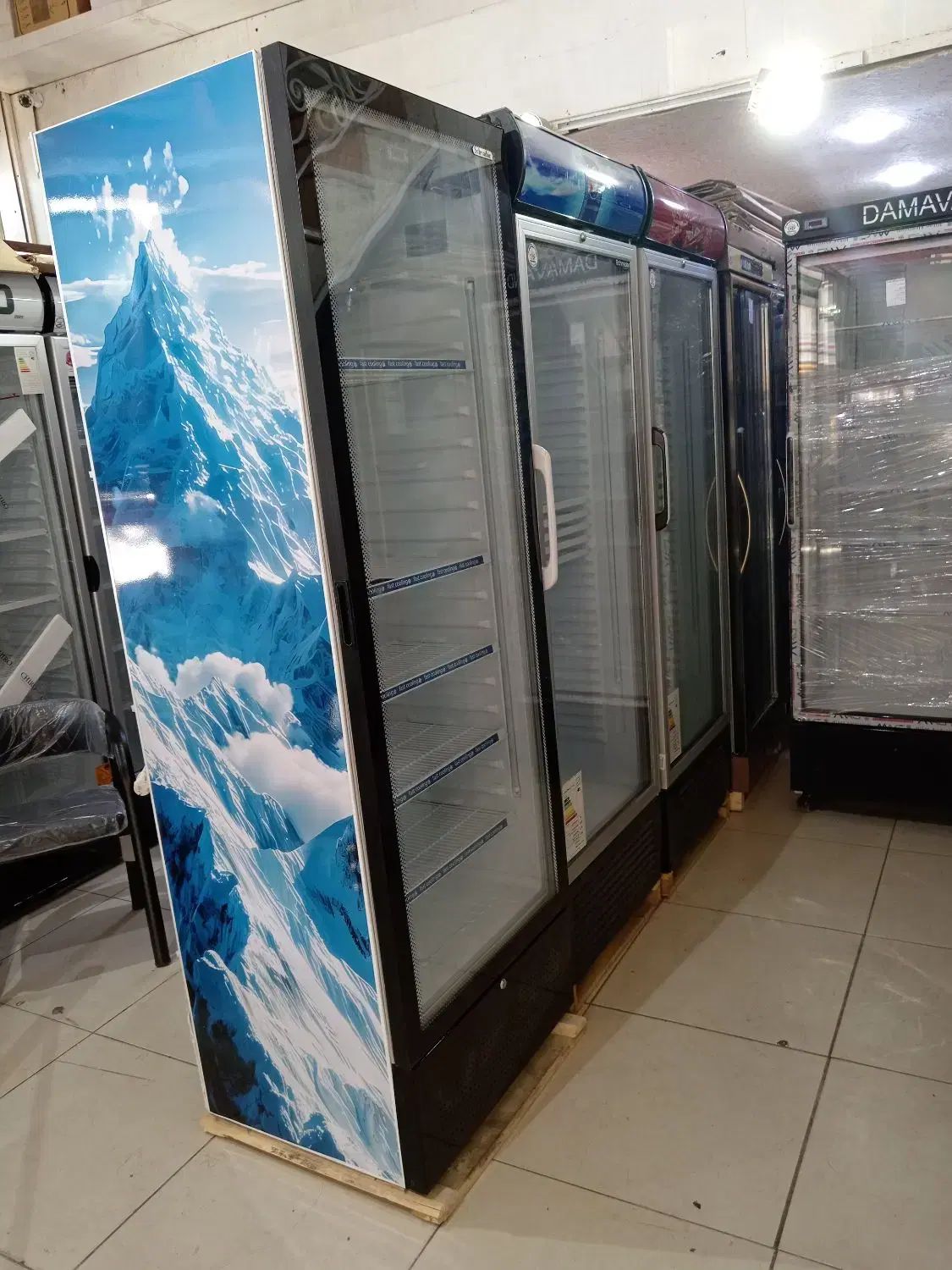 یخچال ایستاده نوشیدنی درب سکوریت شرکتی