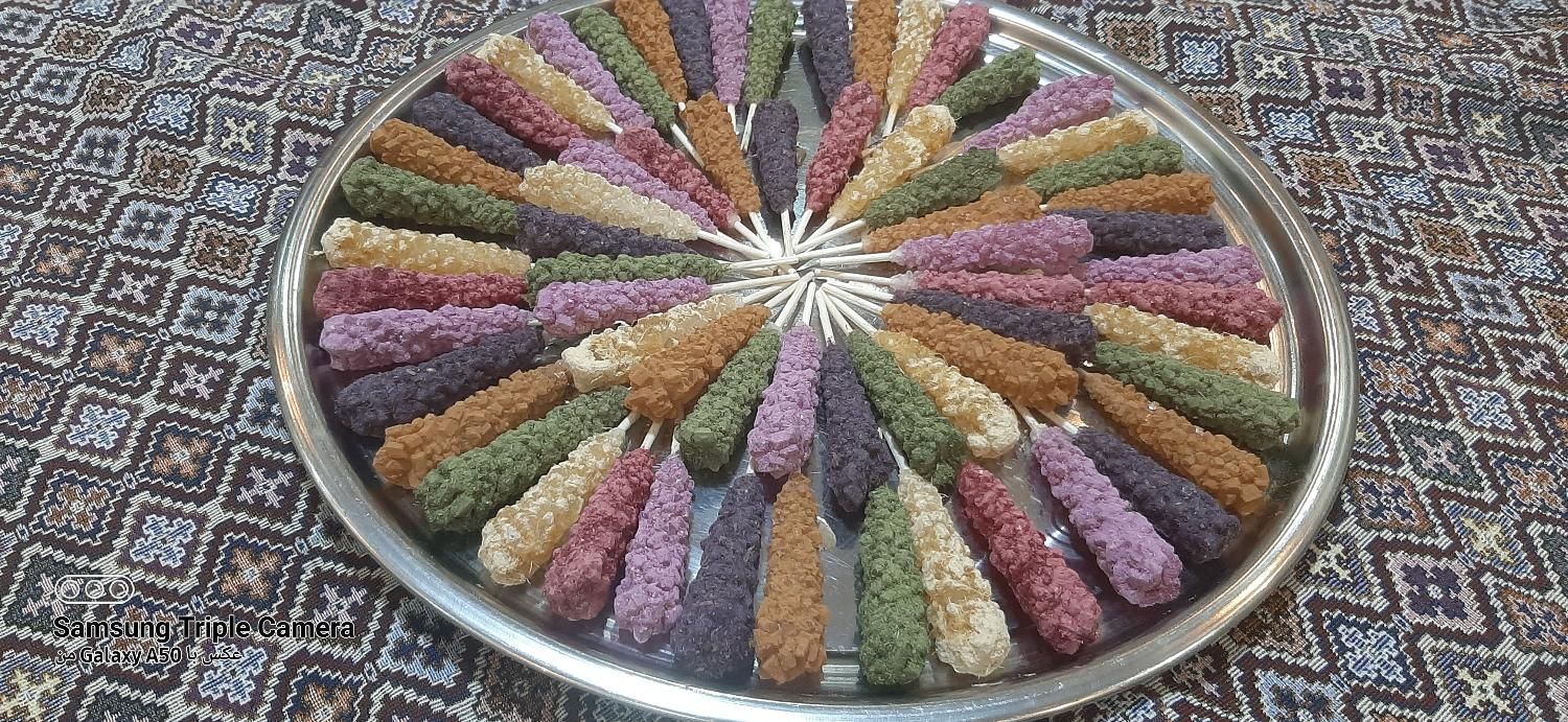 نباتهای دمنوشی مناسبتی حبه نبات کاراملی وقالبی