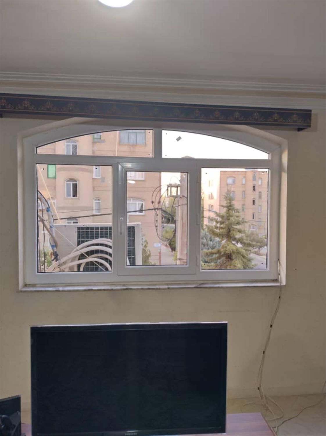 در و پنجره هلالی دوجداره یو پی وی سی upvc هلال