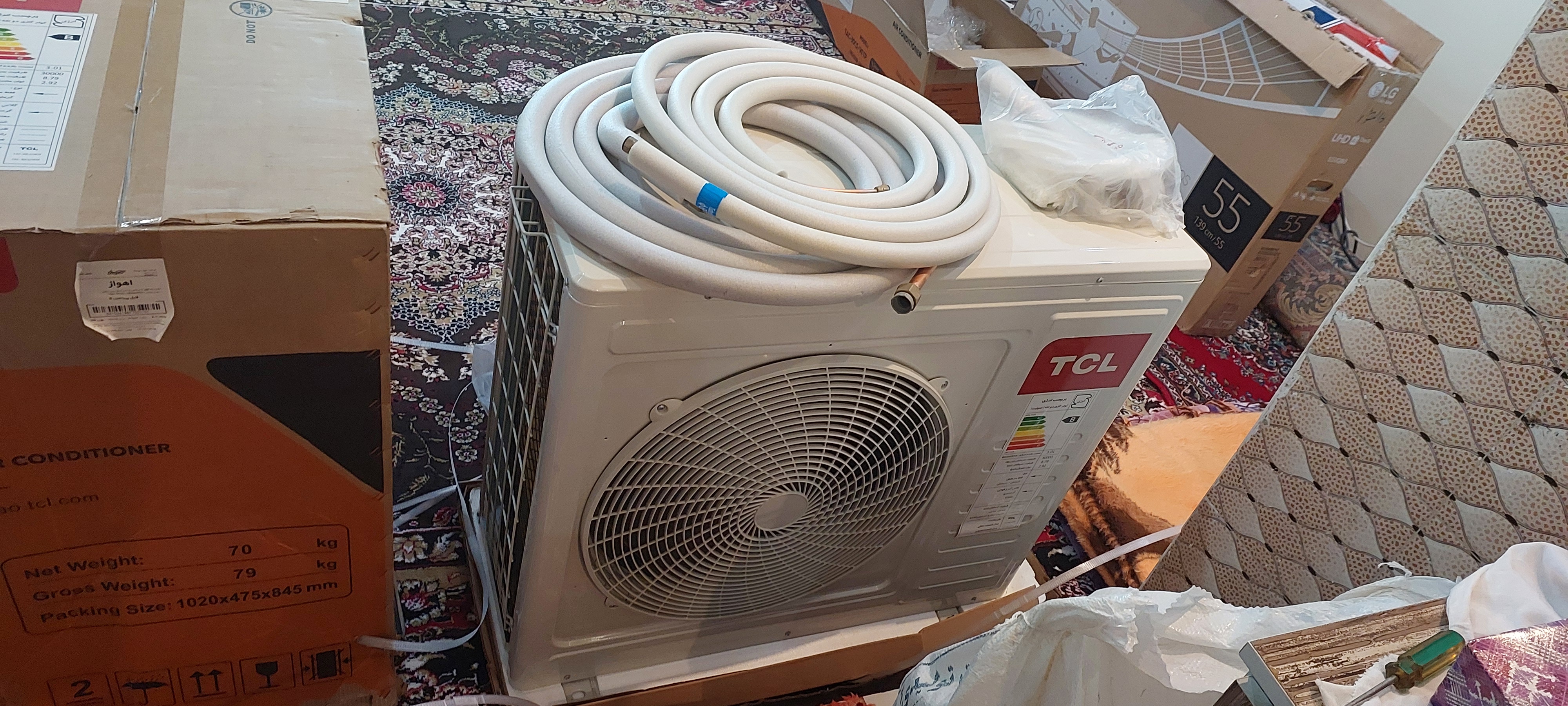 نصب کولر tcl با گارنتی شرکتی