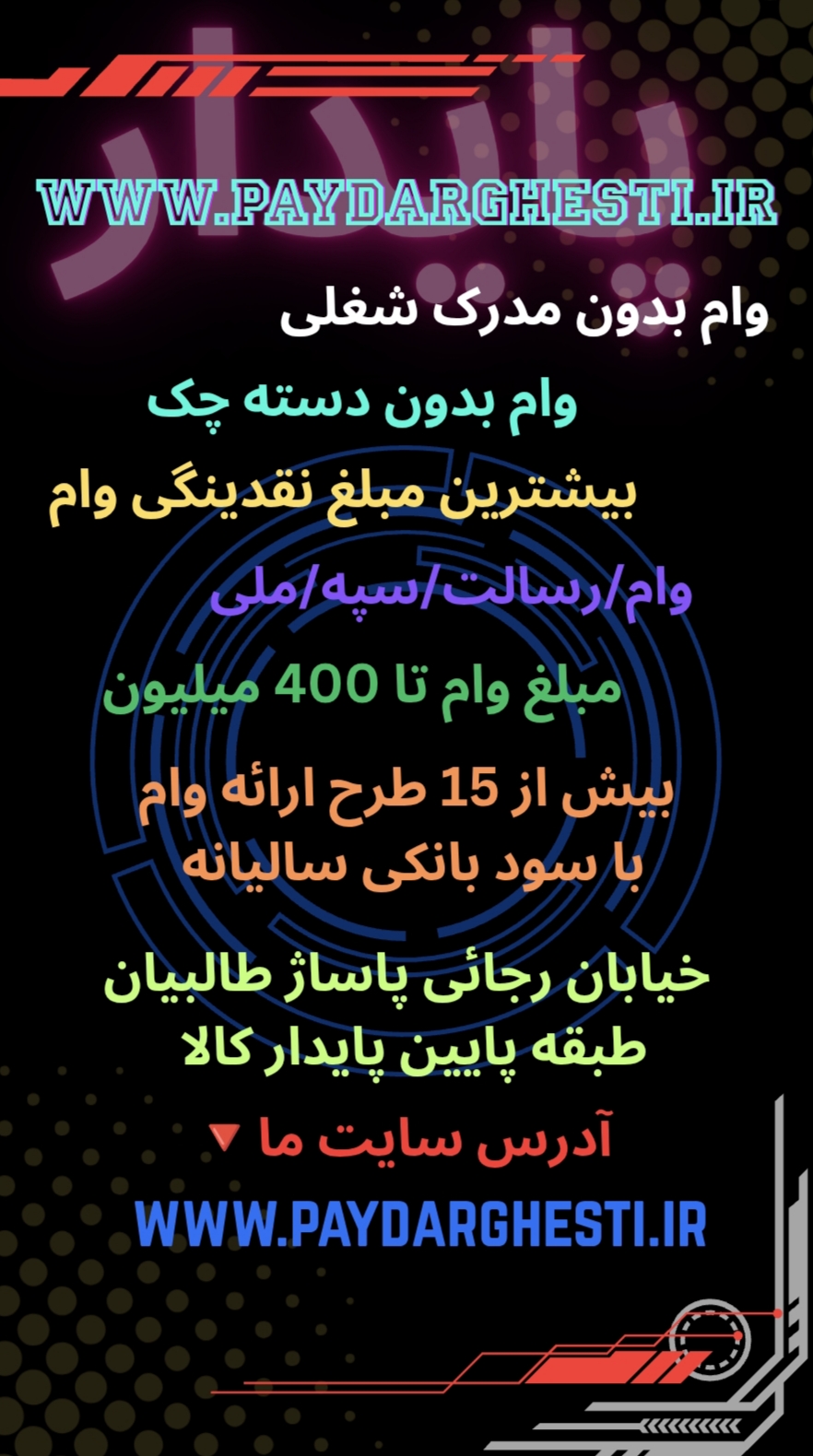 وام و تسهیلات