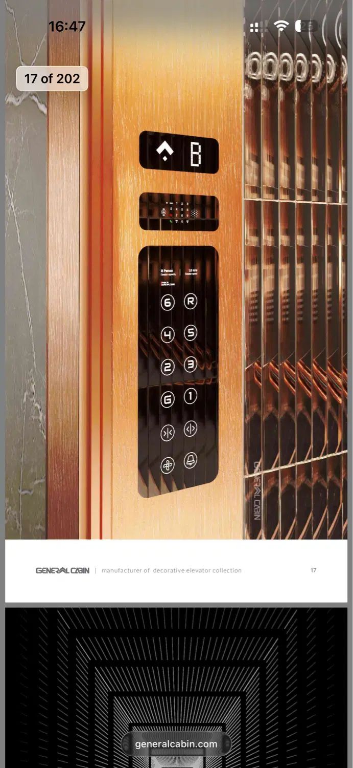 فروش کابین آسانسور MDF و استیل 304