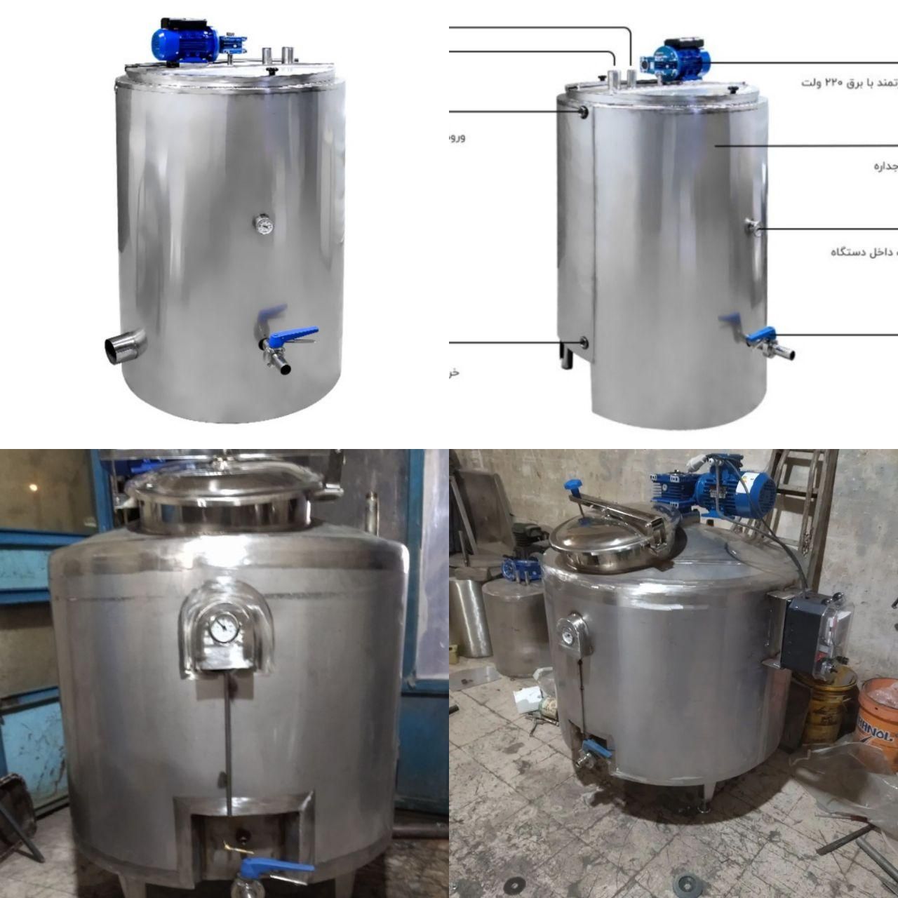 پاتیل دیگ پخت شیر لبنیاتی سمنو رب آلوچه و لواشک