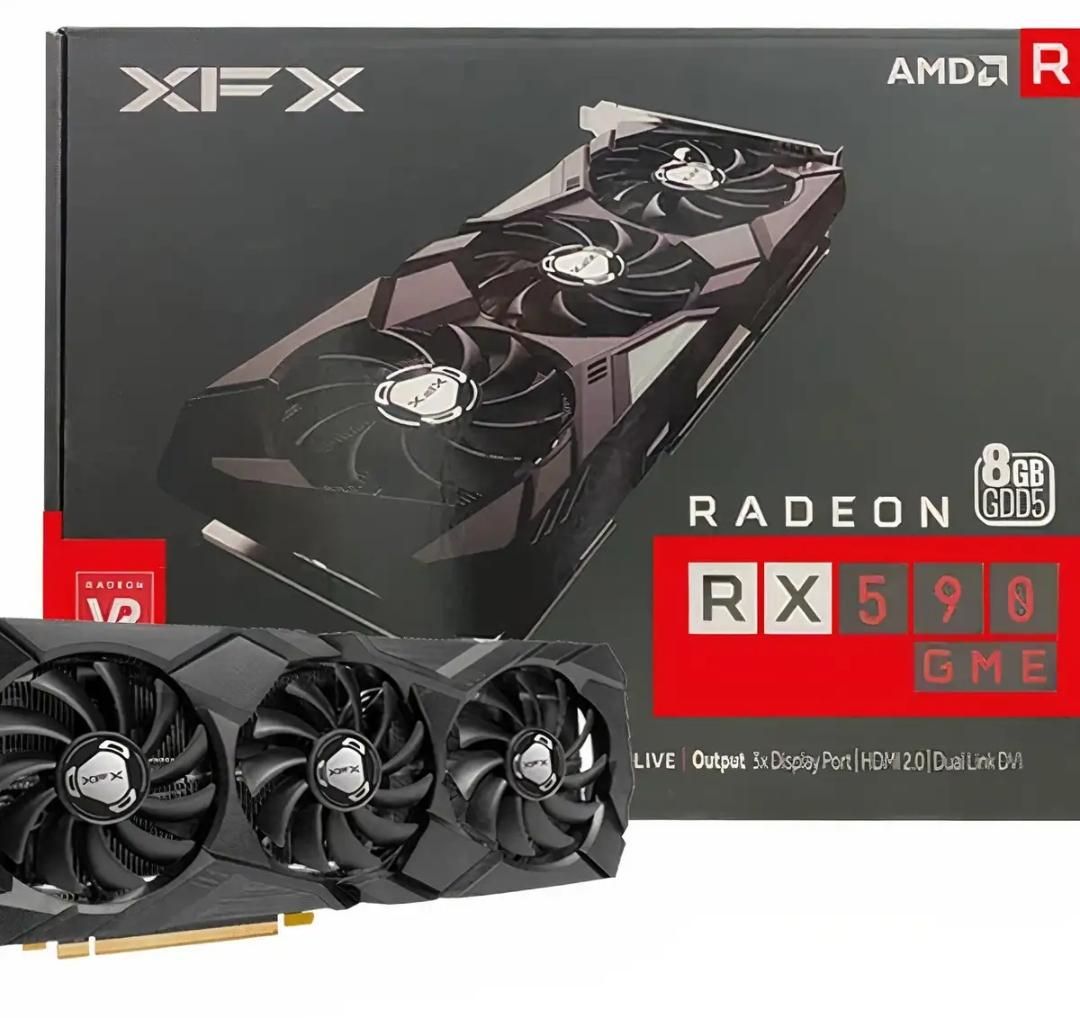 کارت گرافیک RX 590 GME سه فن