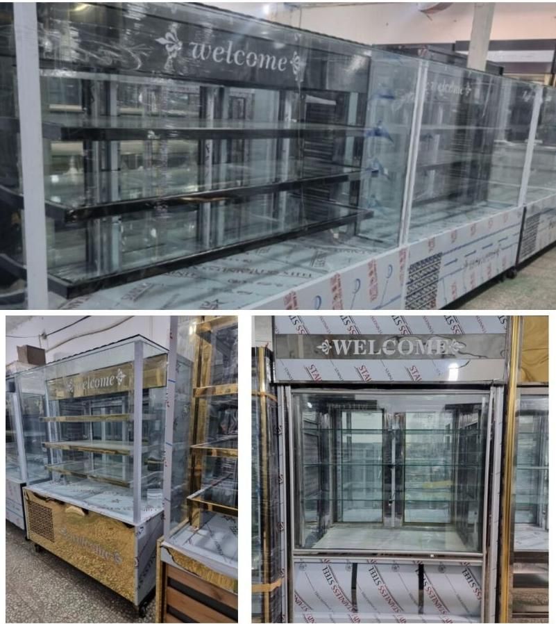 یخچال ایستاده شیرینی و نوشابه کبابی تک و سه درب