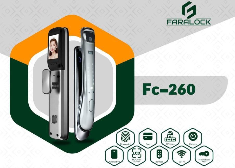 قفل دیجیتال (دستگیره هوشمند) اثر انگشت FC260