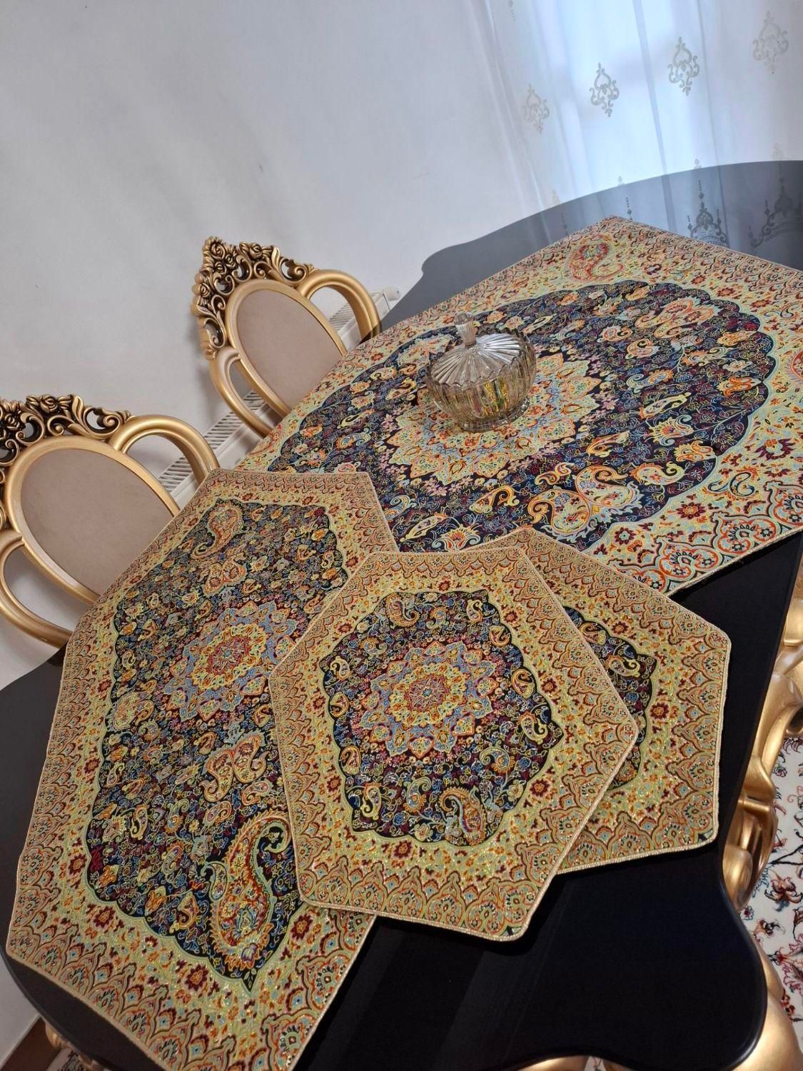 ترمه + شال مبل + کوسن