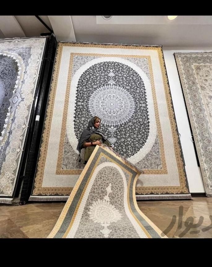 فرش و قالی گل رنگی سی رنگ