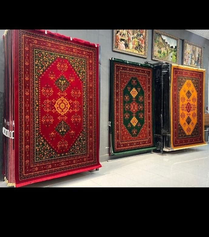 سرای فرش طلاکوب و پتینه ابریشمی