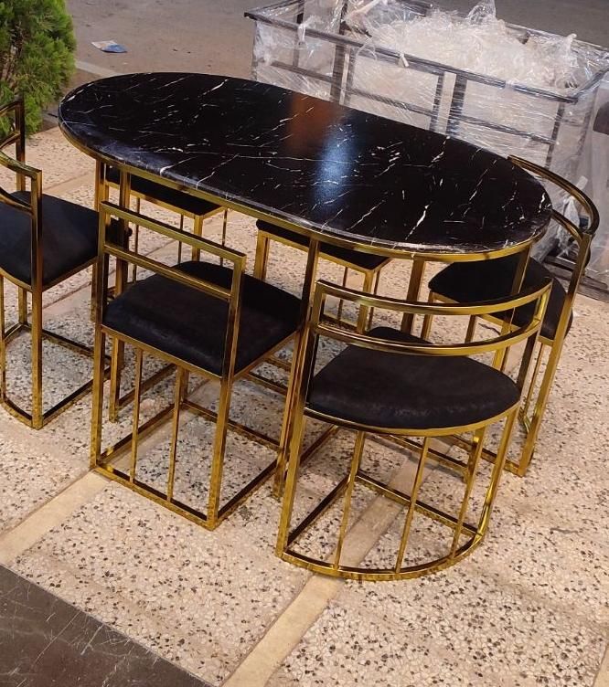 میز غذاخوری نهار خوری ناهار خوری فلزی 6 نفره