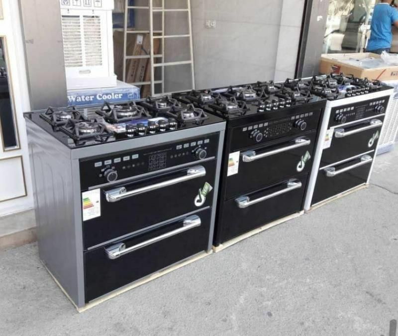 اجاق طرح فر ولوم بالا مشکی پارلا گاز 845