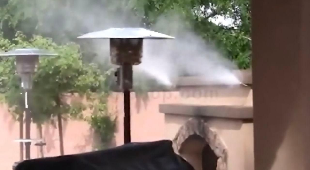 رطوبت ساز مهپاش مه پاش نازلی سالن قارچ دام طیور