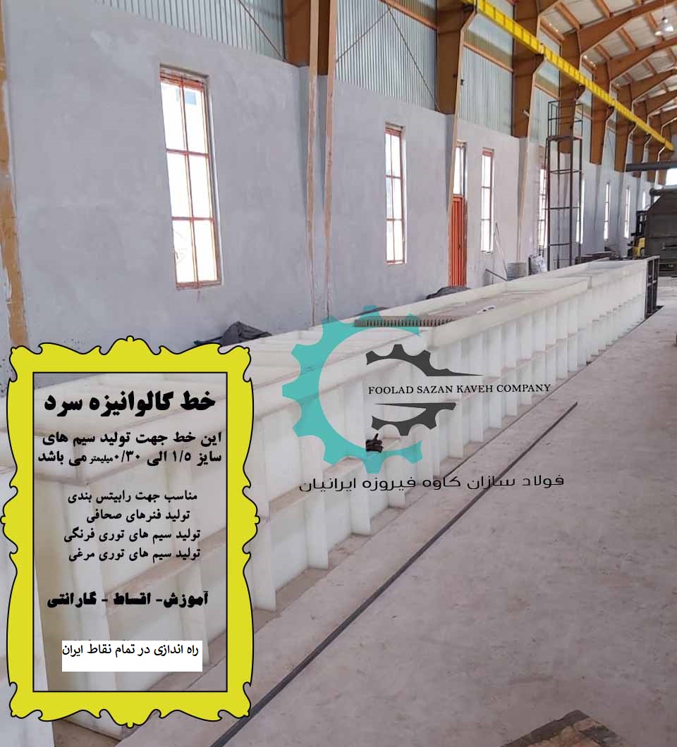 خط تولید گالوانیزه سرد ساخت شرکت فولادسازان کاوه فیروزه