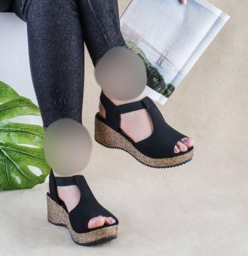 صندل تابستونی پاشنه حصیری