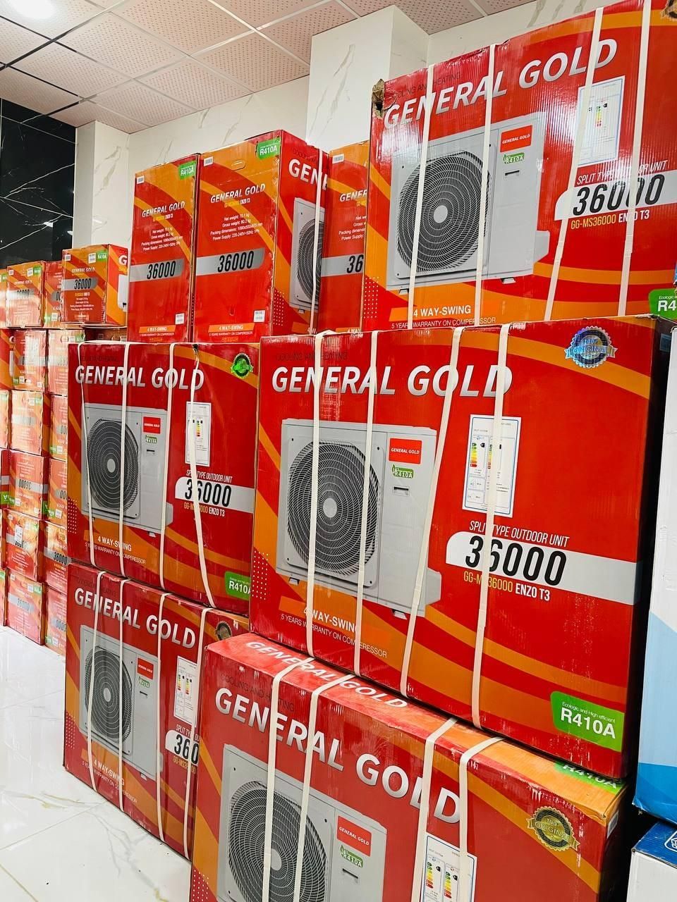 فروش اقساطی انواع کولرگازیA++ general gold کولر