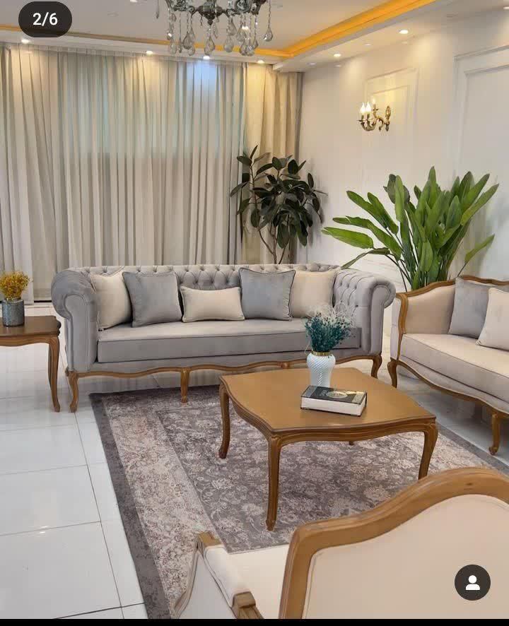 مبل کویین ابزاری فرانسوی کلاسیک استیل کد 40