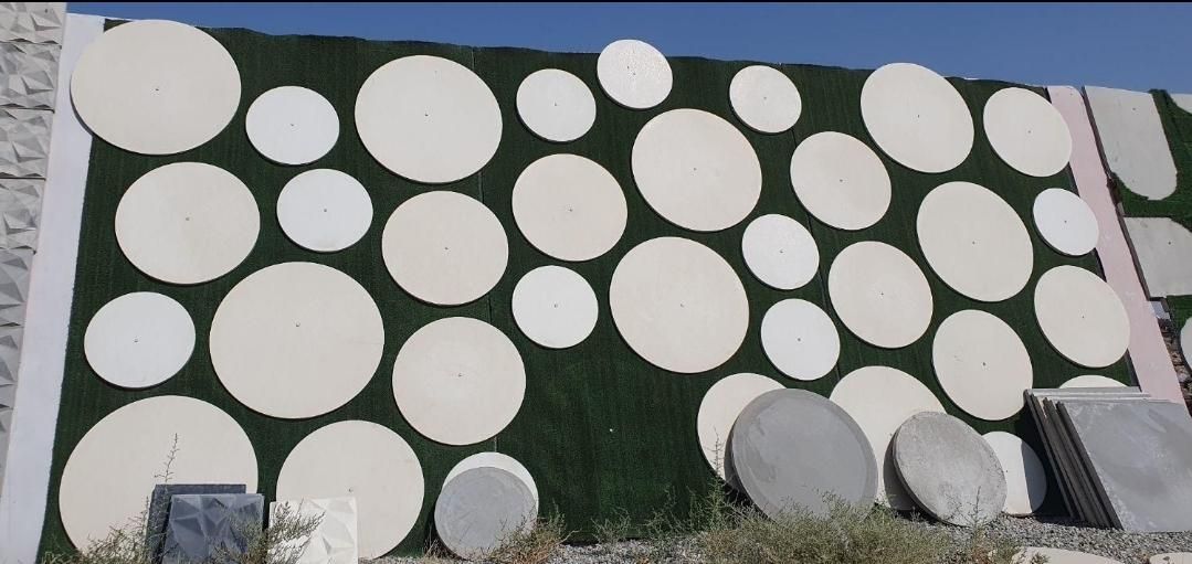 کفپوش سنگ مصنوعی بتن اکسپوز پلیمری مدل دایره