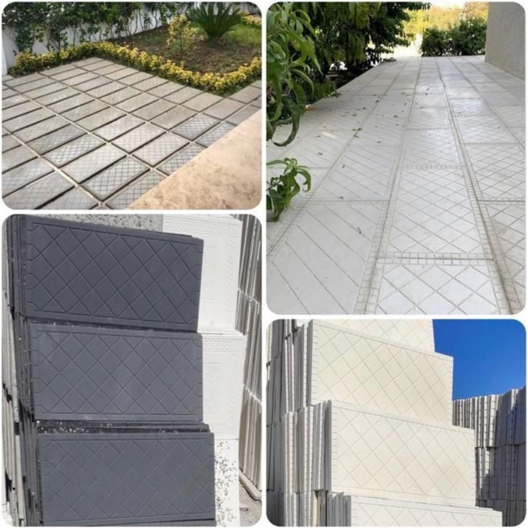 کفپوش بتنی سایز ۳۰×۶۰ مدل ضربدری