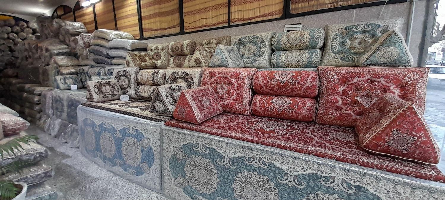 پشتی ترمه شاهنشین طرح بهاران سنتی کد ۱۳
