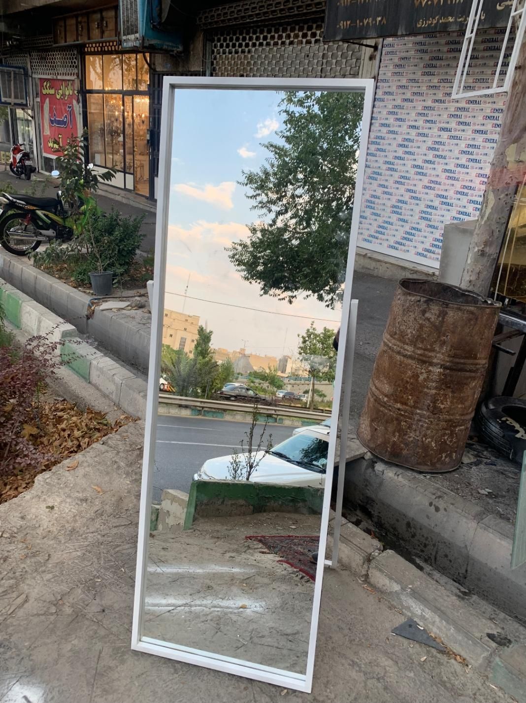 قاب اینه قدی پایه دار