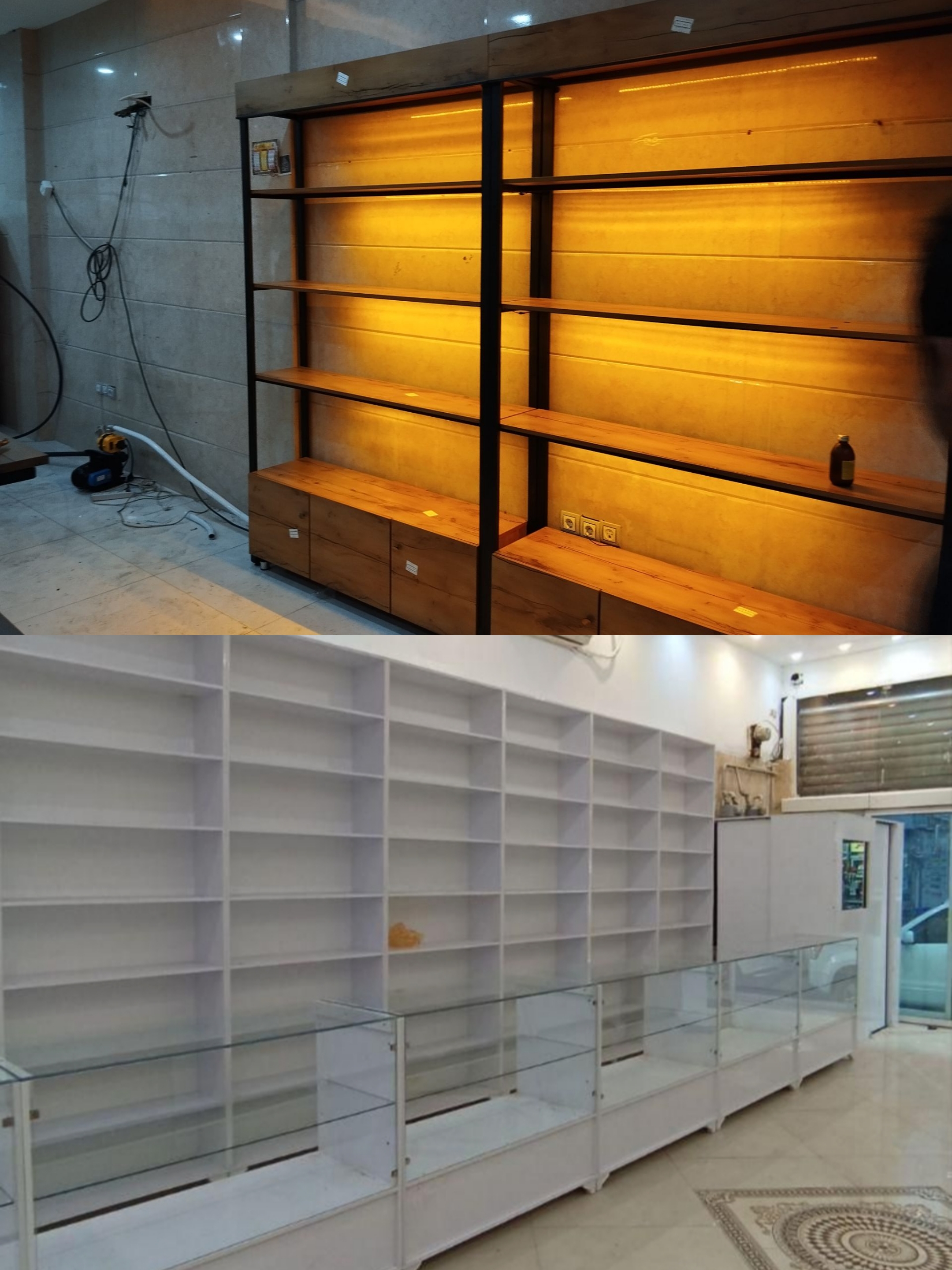 طراحی اجرای دکور و قفسه بندی فروشگاه