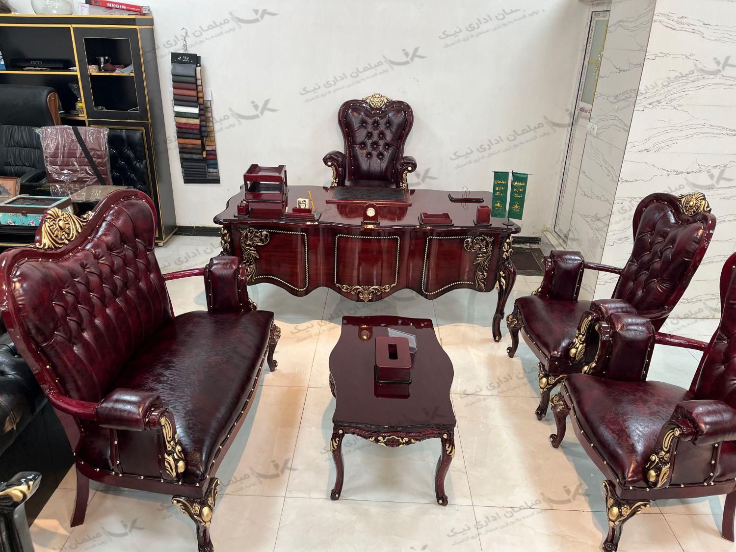 میز مدیریت مارشال ، مبلمان اداری مارشال ماهگونی