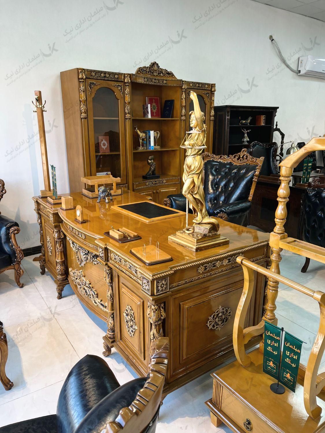 مبلمان اداری میز ریاست کلاسیک شیک